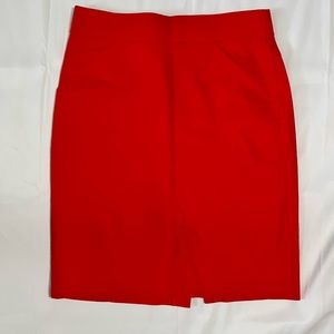 J.Crew red pencil skirt